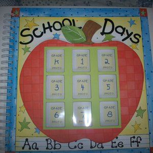 School Days Memories Memory Book Keepsake Scrapbook Pictures Grades K-8